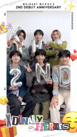 Jooyeon Instagram - 🎈 HAPPY XH DAY 🎈
Xdinary Heroes 2nd Debut Anniversary 🌟

Let‘s Celebrate Our Day 🎂 🕯

#XdinaryHeroes #엑스디너리히어로즈
#브레이크_없이_달려온_우리의_2주년
#2YearsXH_RockWillNeverDie
#2YearsWithXdinaryHeroes
#WE_ARE_ALL_HEROES