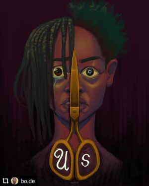 Jordan Peele Instagram - Dope art. #UsMovie