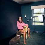 Jordana Brewster Instagram - My self tape room (I usually wear pants though)