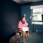 Jordana Brewster Instagram - My self tape room (I usually wear pants though)
