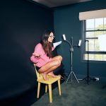 Jordana Brewster Instagram - My self tape room (I usually wear pants though)