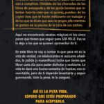 Jordi Wild Instagram - Hoy es un día muy importante porque tengo que anunciar algo que os va a encantar: ¡el 3 de Noviembre se publica mi nuevo libro ASÍ ES LA PUTA VIDA (El libro de Anti-Autoayuda)! En este libro, hecho por mí (se tenía que decir 😂), explico las realidades de la vida, las hostias que vas a recibir, las falsas esperanzas que algunos quieren meter en tu cabeza y que llevan a frustraciones y problemas mentales; pero todo desde un punto de vista constructivo y optimista, la vida es dura pero maravillosa. También relataré porque para mí el mal llamado negocio de la autoayuda hace mucho más daño que bien, como los gurús, tanto místicos como modernos, se quieren aprovechar de vosotros por dinero, o del daño que las redes sociales y el hate os pueden hacer si no sabéis gestionarlo. La vida tiene ciertas reglas, y para jugar bien las tienes que conocer. Y muchas más cosas de las que no os quiero hacer spoiler… creo, de verdad, que es de lo mejor que he hecho en mi vida. Ya lo podéis reservar en Amazon: Así es la puta vida: El libro de ANTI autoayuda (Plan B) https://amzn.eu/d/fzfs8VO (si lo buscáis en si buscador también aparece). Espero que tengáis tantas ganas de leerlo como yo de hacerlo.