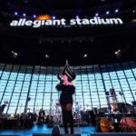 Jordin Sparks Instagram - What a Sunday! Thank you again for having me, @raiders! 🏈 🎤 ✨ Allegiant Stadium