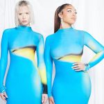 Jordyn Woods Instagram - Introducing the Rayne Dress 🩵 available now @woodsbyjordyn 😊 this fabric melts into your skin but snatches you up! Can’t wait for you to try it❄️