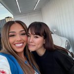 Jordyn Woods Instagram - Had so much fun bringing in F1 with @mercedesbenz @mercedesamg @iwcwatches & @sacaiofficial 🏎️❤️