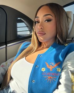 Jordyn Woods Instagram - Had so much fun bringing in F1 with @mercedesbenz @mercedesamg @iwcwatches & @sacaiofficial 🏎️❤️