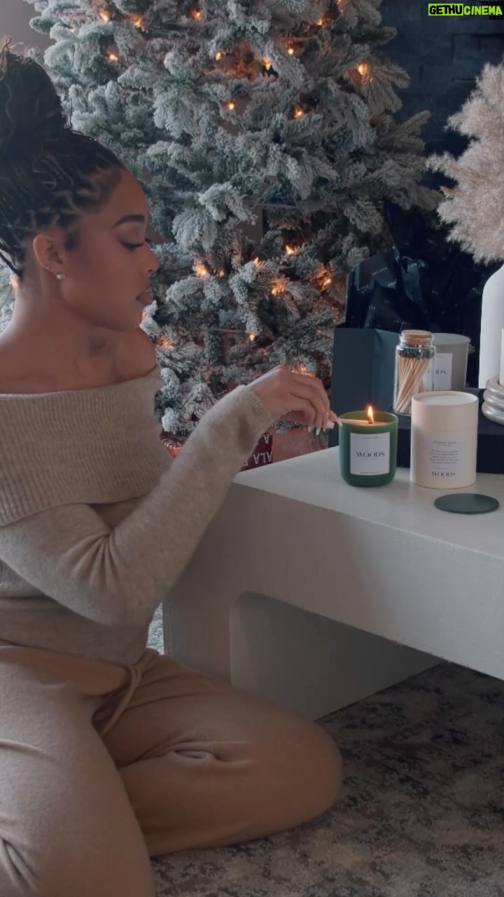 Jordyn Woods Instagram - My favorite candles are available NOW, just in time for the holidays 🥰🤍 I hope this transforms your space and teleports you to the serene depths of the Woods. @woodsbyjordyn I created these with love in California🤍 All candles are handmade with 100% soy wax, infused with essential oils, non-toxic(paraben, phthalate, sulfate, carcinogen, and mutagen free), made with 100% cotton wicks (lead and zinc free). With a 60+ burn time 🔥