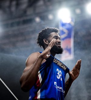 Jordyn Woods Instagram - The @rdbseleccion cheerleader! 😂🤍🇩🇴
Being able to share these moments with you have been so special to me. It is so cool to see the unity of different people and cultures coming together in a very exciting way with @fibawc ! 🏀🏀🏀

The Dominican team took me in right away and treated me like family and it’s been a beautiful thing to witness them blossom in a short time as a team but more importantly as brothers. I’m so proud of you @karltowns I know your mom is looking down smiling ear to ear on the man you are becoming. It’s already written in the stars. Let’s go DR🇩🇴🇩🇴🇩🇴 !!! ❤️❤️❤️