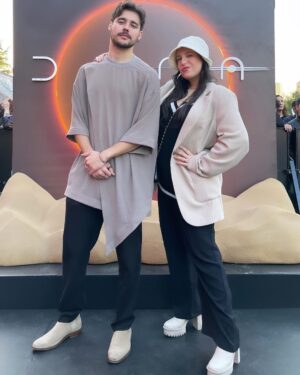 Jorge Blanco Instagram - Así fue la premiere de #Duna2 Gracias @warnerbrosmx por invitarnos a este espectacular evento!! La película es una locura! #InvitadoWB