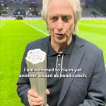 Jorge Jesus Instagram - @jorgejesus reacts to becoming the first manager in RSL history to win the Manager of the Month award three times in a row! 💪🏆 #yallaRSL