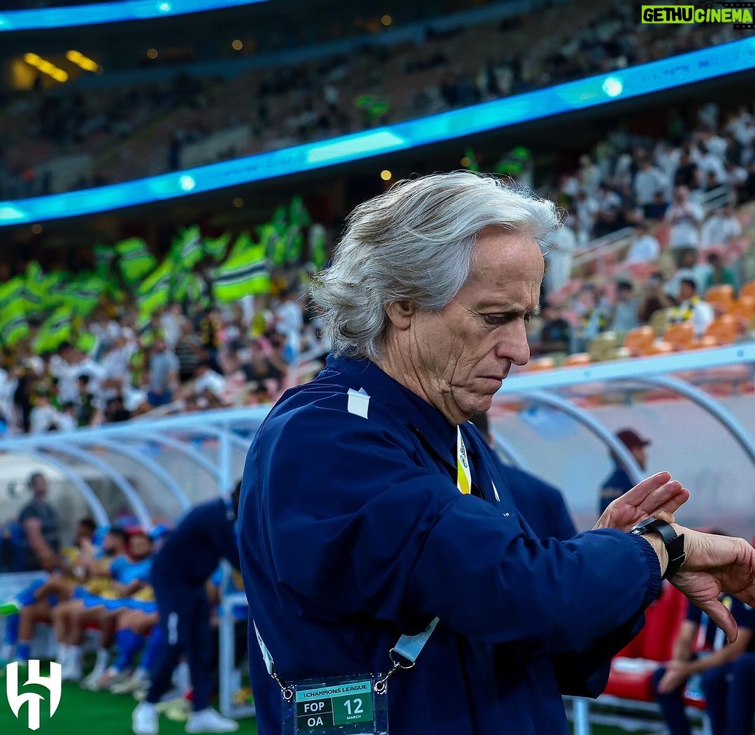 Jorge Jesus Instagram - Parabéns a todos, passámos às semi-finais e ultrapassamos o recorde mundial, mas ainda não ganhámos nada, ainda há muito trabalho pela frente. Vamos equipa ! Congratulations to everyone, we reached the semi-finals and surpassed the world record, but we haven’t won anything yet, there’s still a lot of work to do. Let’s go team! @alhilal #alhilal Riyadh, Saudi Arabia