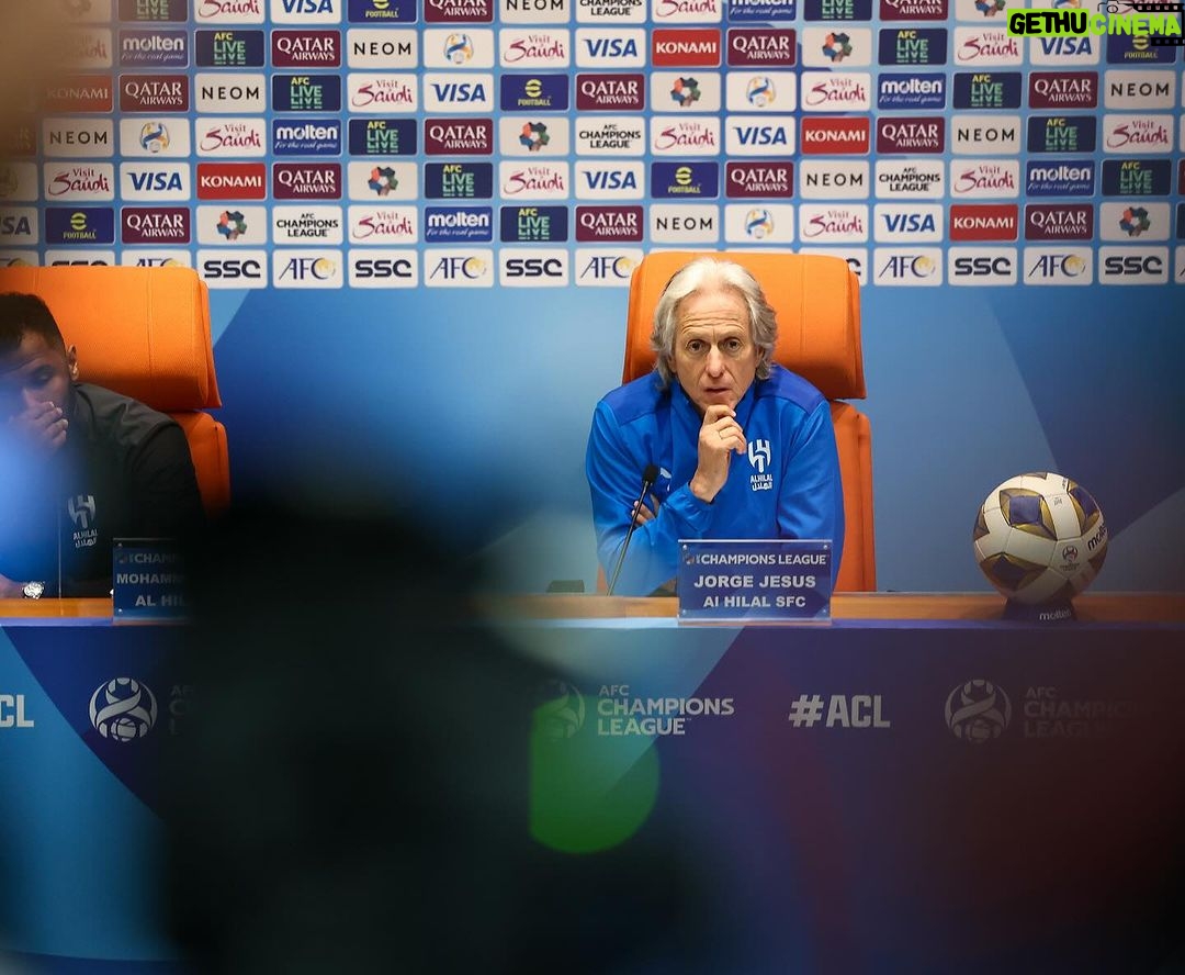 Jorge Jesus Instagram - Respeitamos o nosso Rival, estamos preparados para as dificuldades que o jogo possa ter e queremos ganhar a eliminatória e o jogo. We respect our rival, we are prepared for the difficulties the game may have and we want to win the tie and the game. @alhilal #alhilal Jeddah
