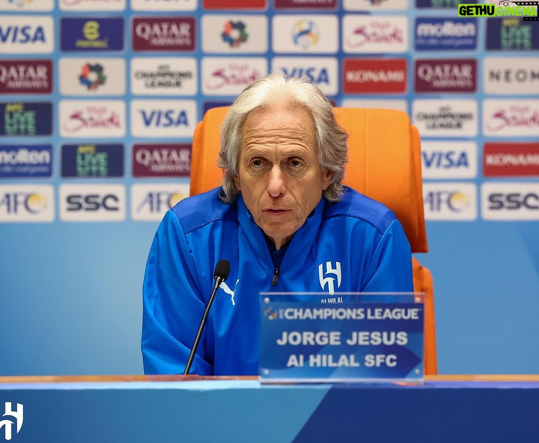 Jorge Jesus Instagram - Respeitamos o nosso Rival, estamos preparados para as dificuldades que o jogo possa ter e queremos ganhar a eliminatória e o jogo. We respect our rival, we are prepared for the difficulties the game may have and we want to win the tie and the game. @alhilal #alhilal Jeddah