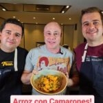 Jorge Rausch Instagram - Arroz con Camarones 🇨🇴 📢 @thekitchenbrothers y @jorge.rausch nos juntamos para hacer esta super receta! • Ingredientes: - Arroz - Caldo de pollo - Aceite Achiotado - Cebolla larga - Cebolla Cabezona - Pimentón - Ajo - Achiote - Leche de coco - Cilantro Cimarrón - Cilantro - Albahaca Morada - Poleo - Camarones - Limón - Arvejas - Sal y Pimienta • #TheKitchenBrothers #JorgeRausch #ArrozConCamarones
