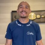 José Aldo Instagram - Galera, não esqueça que para participar do sorteio e ganhar a camiseta, sua conta no Instagram deve ser pública para que nossos amigos da @1x_brasil possam ver seus stories e adicioná-los à lista de possíveis vencedores!