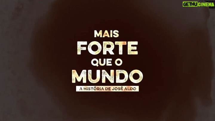 José Aldo Instagram - Eu vim da periferia de Manaus, não foi fácil chegar onde cheguei, mas eu nunca desisti e eu sempre soube o meu objetivo. Já assistiu o filme baseado na minha história? 🍿 Mais Forte Que O Mundo tá na Netflix!