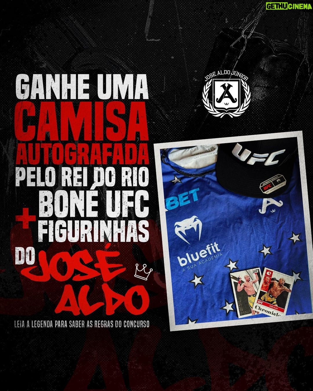 José Aldo Instagram - 🚨ALERTA DE SORTEIO NO FACEBOOK 🚨 Fala galera... Já sonhou em ter um treino exclusivo comigo? Então chegou o momento! Tá rolando um sorteio imperdível pra vocês! Não dá pra ficar de fora mesmo... Corre lá na minha página do Facebook agora e não percam essa chance! Leiam tudo para entender as regras: → Seguir/curtir a página do facebook do José Aldo → Compartilhar a publicação em modo público → Marcar 3 amigos nos comentários → Começa dia 25/05 e é finalizado dia 25/06 → O vencedor será notificado pelo messenger Facebook e terá 48 horas para responder com suas informações de contato.Se o vencedor não responder dentro do prazo, um novo vencedor será selecionado. → O vencedor deve concordar em participar do treinamento com o José Aldo em uma data e local previamente acordados. O prêmio não é transferível, não pode ser trocado por dinheiro ou por outros itens. → O vencedor é responsável por quaisquer despesas adicionais que possam ocorrer durante o dia de treinamento, incluindo transporte, alimentação e hospedagem. → Aldo se reserva o direito de cancelar o treinamento a qualquer momento, caso ocorra alguma emergência ou circunstância imprevista.