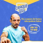 José Aldo Instagram – Hoje é dia de festa para nossas crianças da @josealdoescolasdelutas e do @craquedoamanha 

O evento terá transmissão ao vivo pelo @sportv 📹 A partir das 17h no Sportv2 vocês acompanham Amigos do @sorrisomaroto x Amigos do @gruporevelacao e a partir das 19h no Sportv começa a transmissão do Craque Doe Gols ⚽️

Vai perder essa? 

#FimDeAnoFeliz2023 #JoséAldo #EscolaDeLutas #FormandoCampeões #TransformandoSonhos #JuntosSomosFortes