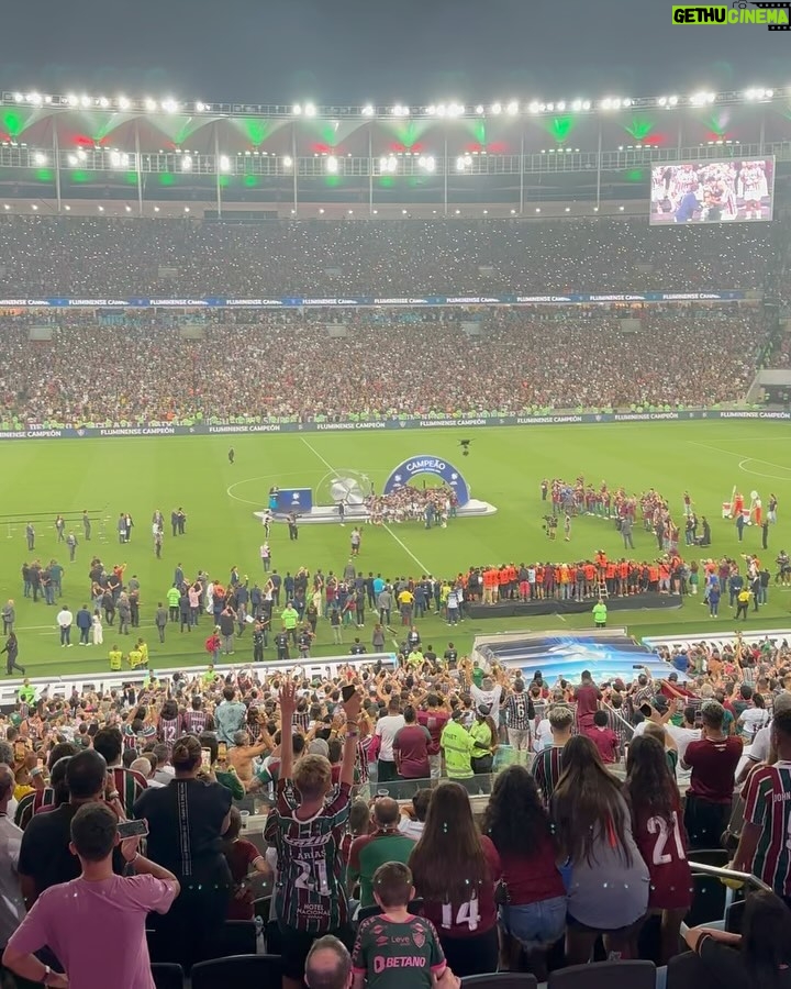 José Loreto Instagram - Saudações Tricolores 💚🤍❤️ Maracanã Stadium