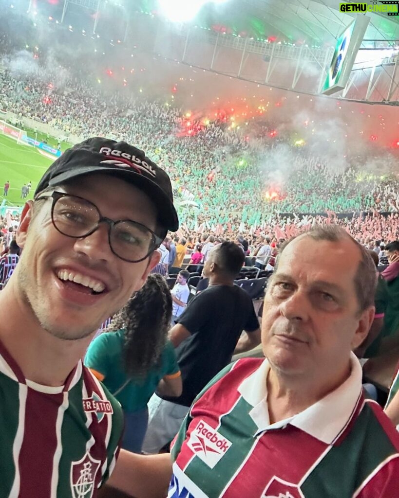 José Loreto Instagram - Saudações Tricolores 💚🤍❤️ Maracanã Stadium