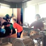 Joseph Gordon-Levitt Instagram - From now on whenever anyone asks how I'm spending my time in quarantine, I'm gonna send them this video of me playing drums to the sound of screaming toddlers. Drums by me, guitar and screaming toddlers by ValiantJO on @hitrecord. #QuarantineLife
