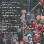 Joseph Gordon-Levitt Instagram - An ode to a 🐝 I wrote this on @HITRECORD for #EarthDay. It’s remixed from a line GirlChris wrote for Earth Day last year: “She goes about her day with gentle determination, delivering the golden keys of life to mother nature.” Lovely, visual, and it inspired me to start writing... 📝 (📷: scarletoak)