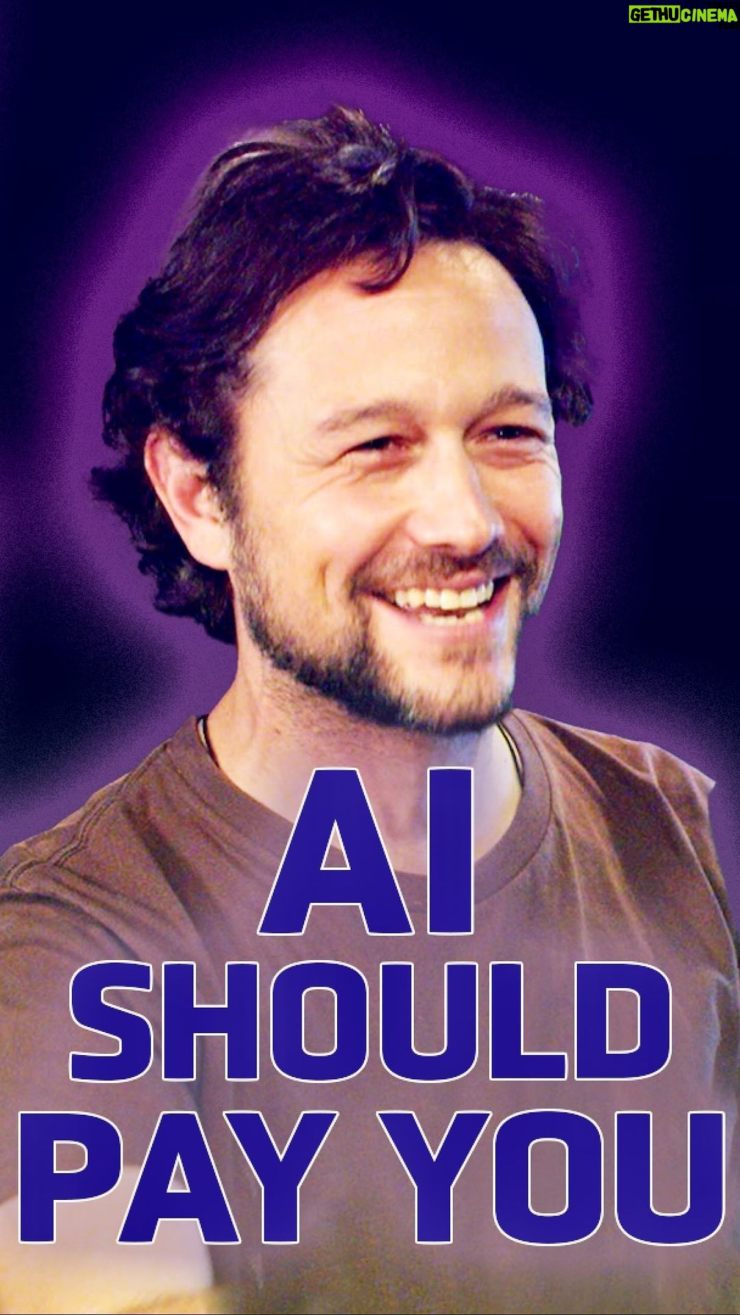 Joseph Gordon-Levitt Instagram - Hollywood is currently at a standstill over AI & fair payment. I asked Joseph Gordon-Levitt @hitrecordjoe his thoughts on the issue. Go watch full episode now, available in my bio! #winwinpodcast #AI #film