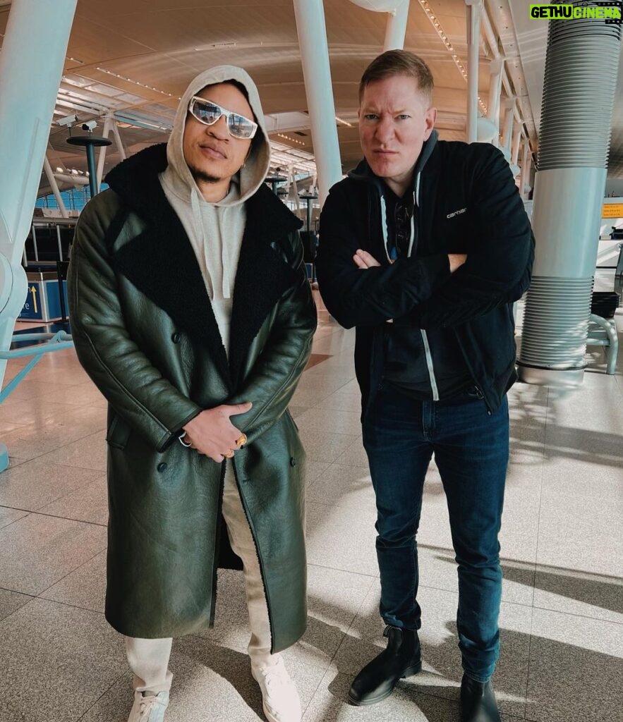 Joseph Sikora Instagram - Love my bro @rotimi but Tommy STILL ain’t sure about Dre! What was yer favorite Tommy/Dre moment? #tommyegan #powerbook4ce 2weeks away!!!! Sunset Blvd.