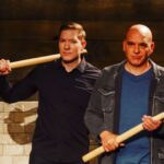 Joseph Sikora Instagram - 🚨🚨🚨Me and my pal @chefsymon host BEAT BOBBY FLAY! 🚨🚨🚨 Premiering Thursday, March 25th at 8pm- “Power Trip” We bring the muscle into Bobby Flay's kitchen. We recruited superchefs Ian Rynecki and Ruth Wigman to put the squeeze on Bobby as they try to best him with a win. I got to tell you I had a great time. @bobbyflay is so cool he’s cold 🥶. Go ahead and swipe left 😡 New York, New York