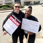 Joseph Sikora Instagram - We outside in Chicago supporting @wgaeast @wgawest Chicago, Illinois