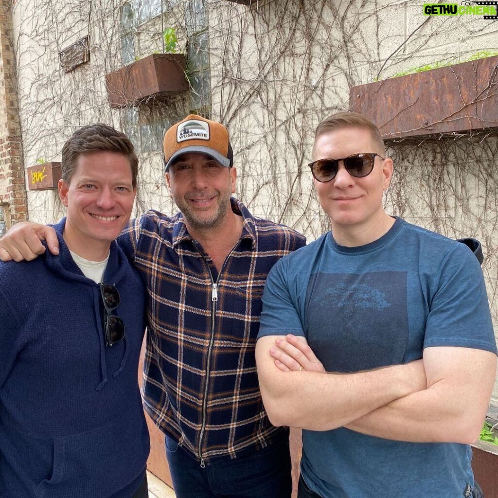 Joseph Sikora Instagram - Man I love these two guys. @yonizamolis and @_schwim_ . The reason Tommy Egan is “funny” is because of David Schwimmer. He asked me what I wanted to add to the character that wasn’t on the page- my response, humor. And now the character is known for it. The writers even started writing him jokes . Thanks Schwim. Good friends are hard to come by. Lucky to have you. #brothers #tommyegan #powerbook4ce Chicago, Illinois
