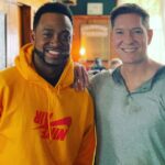 Joseph Sikora Instagram - Happy birthday to my brother, one of the most positive, amazing, progressive, talented, unyielding and extraordinary people I’ve ever met in this industry. @terrencej . Love from me and T. ❤️💯 @fear.movie @deontaylor 🦁🤴🏾 Strawberry, California