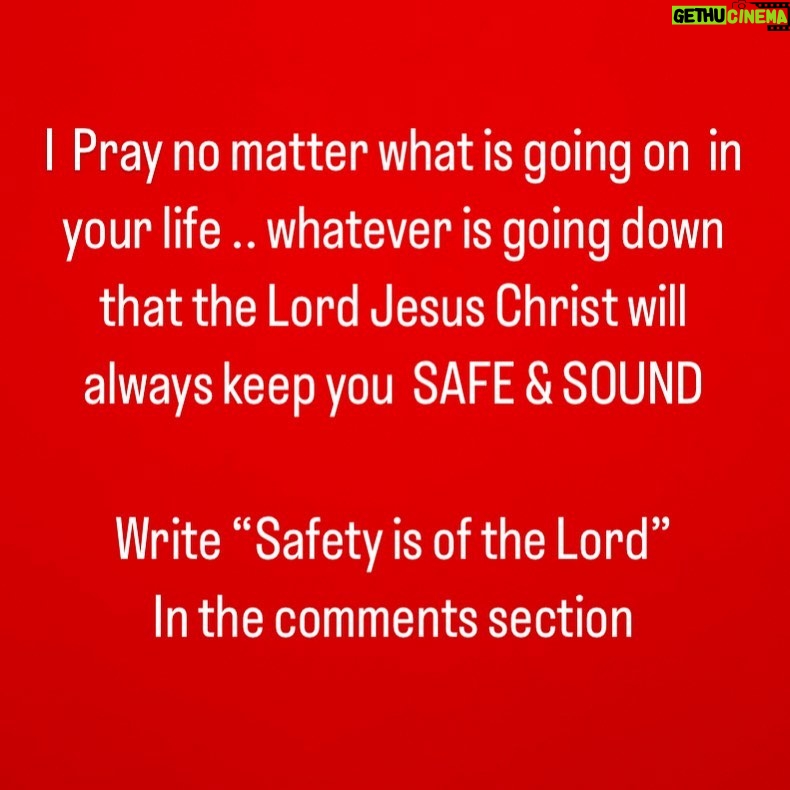 Joseph Simmons Instagram - Safety is of the Lord Proverbs 21 31