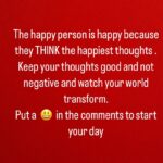 Joseph Simmons Instagram - Positive Thoughts