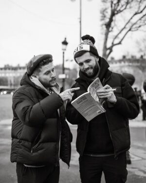 Josh Bradley Instagram - Just 2 dads chilling in Paris 🇫🇷