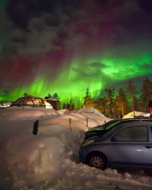 Josh Bradley Instagram - Ticked off a bucket list item seeing the Northern Lights with Freya the other week! ✅