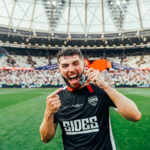 Josh Bradley Instagram - Now the only Sidemen player that’s never scored in a charity match, but we raised £2.4 million for charity! 

Thank you everyone for allowing me and my friends to continue living in this crazy dream! 💙