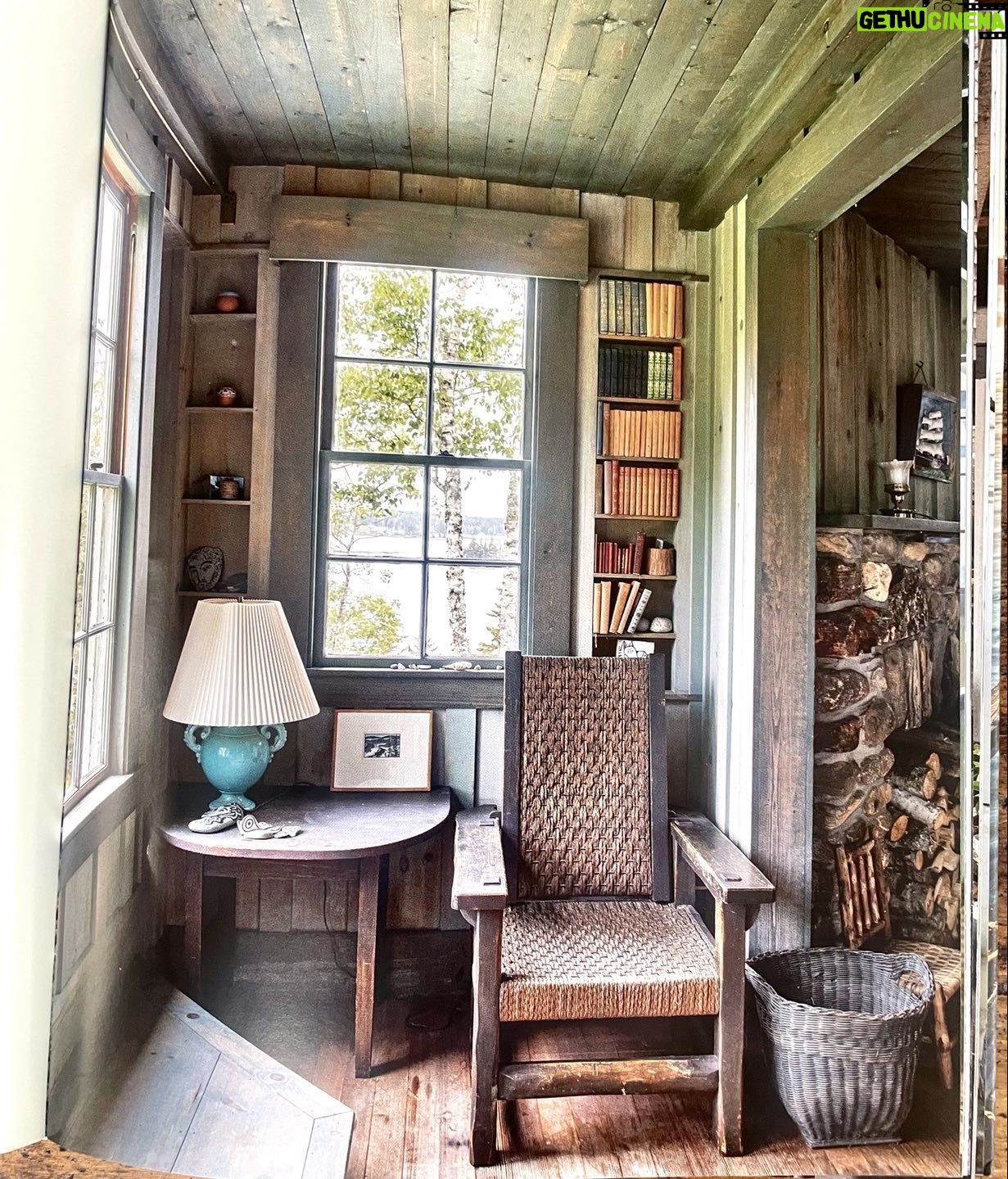 Josh Brolin Instagram - Looking at a book called “The Maine House” I said to my wife: “Can you imagine not wanting to sit there and just read read read?” and her response after a long pause was: “It looks like an electric chair.” Which does the photo conjure in you? #diversityofthoughtmakesforalongmarrage