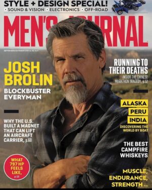 Josh Brolin Instagram - Appreciate you @mensjournal for the cover of the Sept/Oct issue!! Photos by my multi-talented @kathrynbrolin I love you darlin’. Thank you for your diamond perspective. We had a blast doing this in the maddening yet totally inspiring New Mexican desert. And @jessewill wrote a keeping it real article. 🤘🤘🙏
#kathrynbrolinphotography @narrativepr @leicacamerausa @wiscospeedshop (for building my ‘68 flh 🙏) #idontknowhowthatlastshotgotinthere