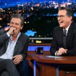 Josh Brolin Instagram - Anything goes tonight on @colbertlateshow 🤘 @dunemovie #duneexposuresbook @akgroomer @chloehartstein @mattyhabs21 @samanthamcmillen_stylist @narrativepr