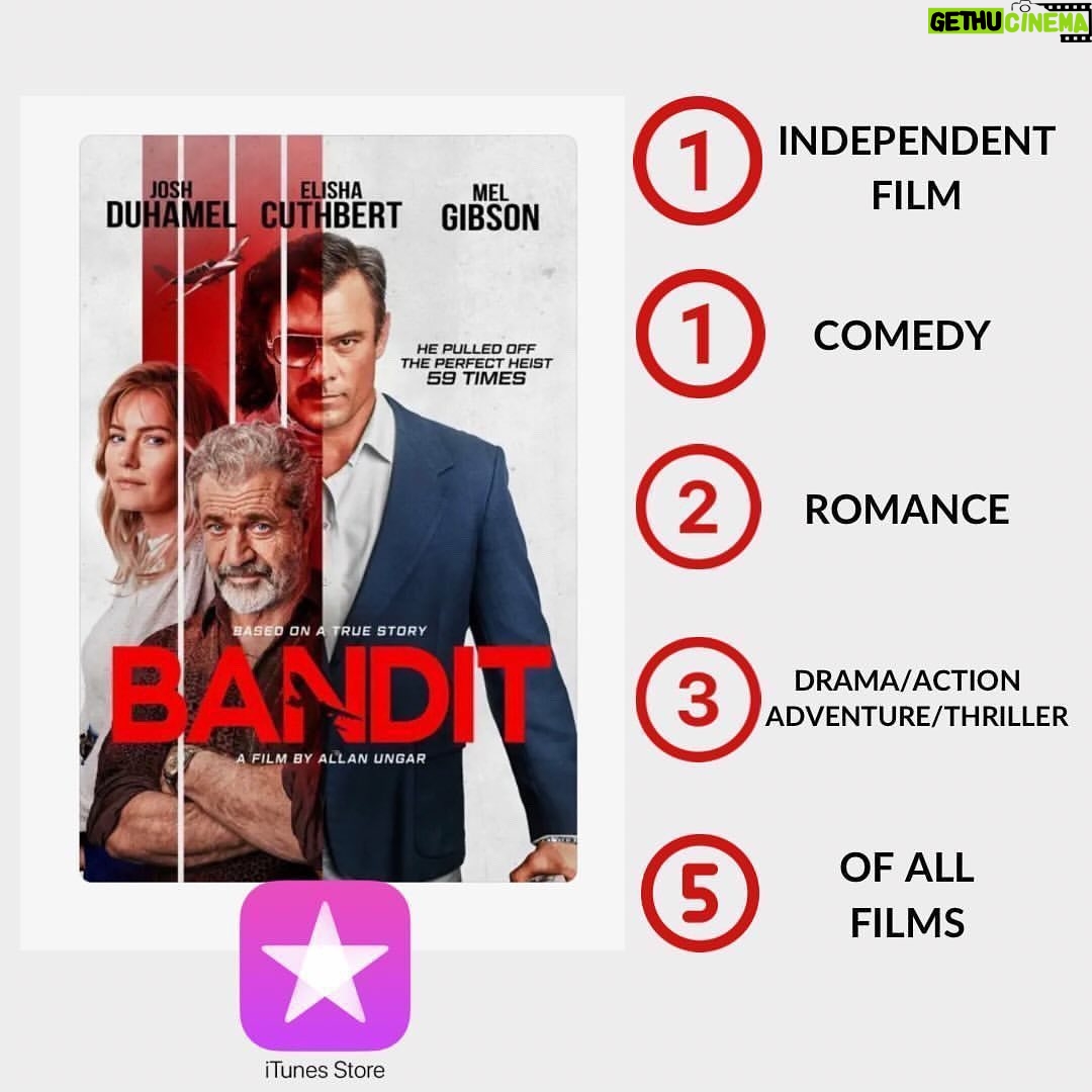 Josh Duhamel Instagram - Thank you for loving and supporting this movie!! #BANDIT