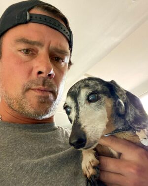 Josh Duhamel Instagram - This sweet little sausage is over 80 in human years, but she’s still the boss around here.
