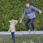 Josh Duhamel Instagram - The kid and me doing what we do best - finding our own adventures in between episodes of #TheMandalorian. With the latest #StarWars collection from @Columbia1938, we get to combine our favorite activities (and we might just pass as a couple of stunt doubles if you ask me). Collection drops tonight at Midnight ET. Join the journey #ad #ColumbiaPartner #MandoMondays