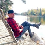 Josh Duhamel Instagram - After binge watching the show ALONE, I became inspired to channel my inner survivalist… but ya know, with power tools, running water, camper trailers, ATVs, etc. What do you think @callieblueheron - would they cast me for the next season?
