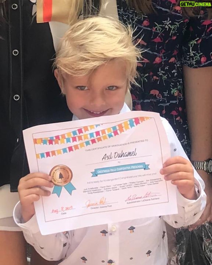 Josh Duhamel Instagram - Happy Preschool Graduation little man! Thank you for the memories Crestwood!!