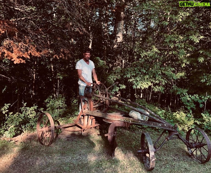 Josh Duhamel Instagram - Found this in the woods today. They call it (and sometimes me) the “Road King”