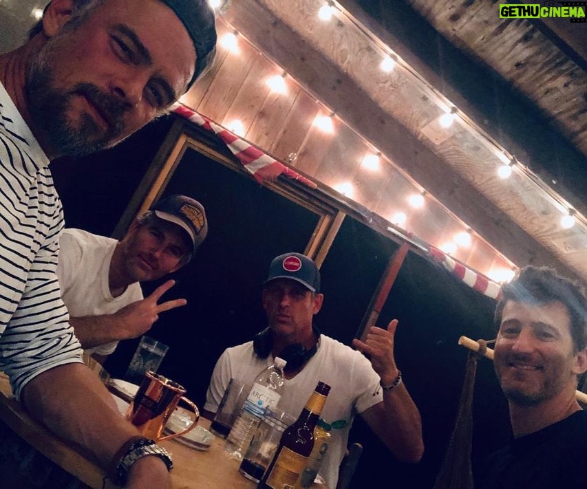 Josh Duhamel Instagram - Epic weekend at the cabin with my boys @mick.etc @william_e_k and @jalgra7 Excited to show you what we’ve been working on. #lolë