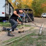 Josh Duhamel Instagram - After binge watching the show ALONE, I became inspired to channel my inner survivalist… but ya know, with power tools, running water, camper trailers, ATVs, etc. What do you think @callieblueheron - would they cast me for the next season?