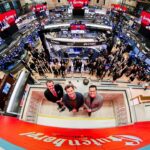 Josh Gad Instagram - Thank you @nyse for allowing @andrewrannells and I to close the market today. Gutenberg the man may not be proud because he’s dead, but @gutenbergbway sure is.