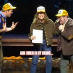 Josh Gad Instagram - 30, flirty, thriving, and EATING DREAMS🍽️✨ #GutenbergBway #jennifergarner #13goingon30 #broadway #musicals #musicaltheatre #andrewrannells #joshgad James Earl Jones Theatre